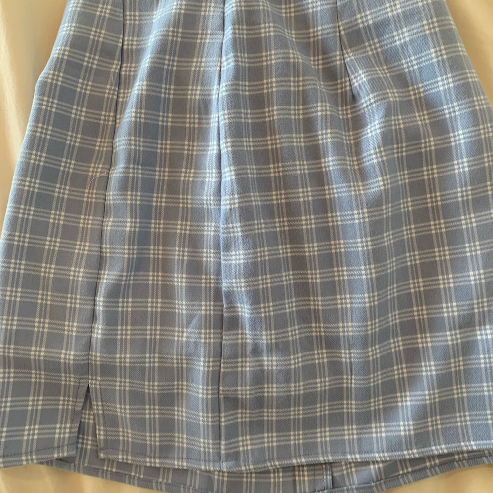 Shein plaid skirt